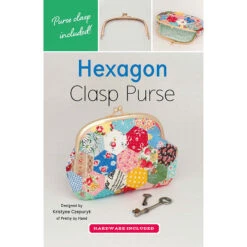 Hexagon Clasp Purse Kit 10 Hexagon Clasp Purse Kit -Clover Outlet Store hexagon clasp purse kit zw2620 zakka workshop zakka workshop 035273