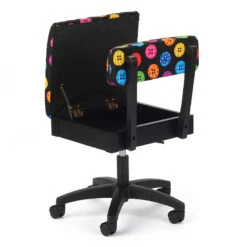 Hydraulic Sewing Chair - Bright Buttons -Clover Outlet Store hydraulic sewing chair bright buttons h8013 arrow sewing 218f74
