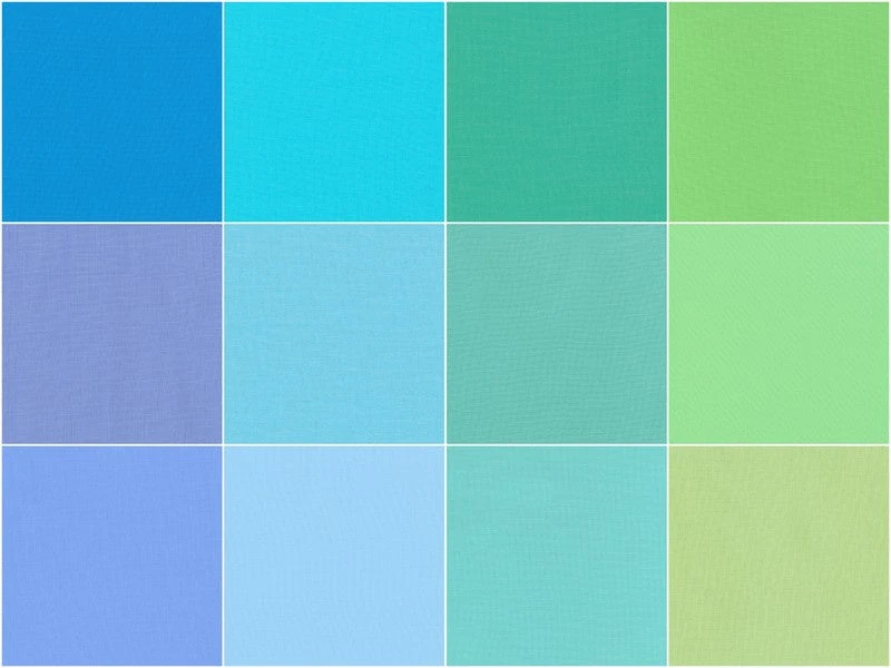 Kona Cotton - Mermaid Shores Palette Ten Squares - Image 3