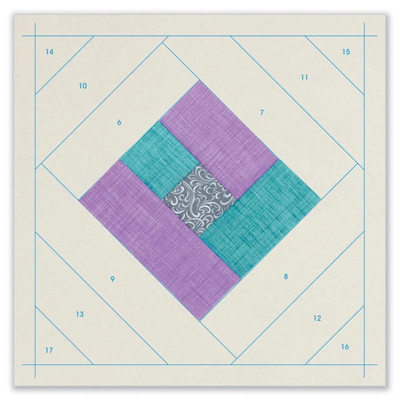 London Labyrinth Quilt As You Go Preprinted Batting - Image 3