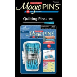 Magic Pins™ Quilting Fine Pins - 100 Count -Clover Outlet Store magic pins quilting fine pins 100 count 219577 taylor seville originals ghi inc taylor seville 487813
