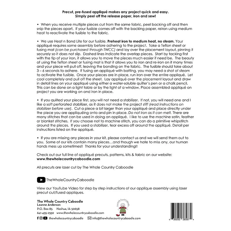 May Gnome Precut Fused Appliqué Pack - Image 3