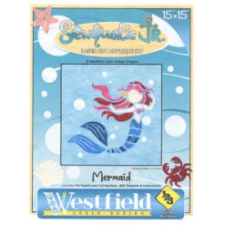 Mermaid Sewquatic Jr Precut Fused Appliqué Pack -Clover Outlet Store mermaid sewquatic jr precut fused appliqu pack sj memd 1 westfield laser design co 834656