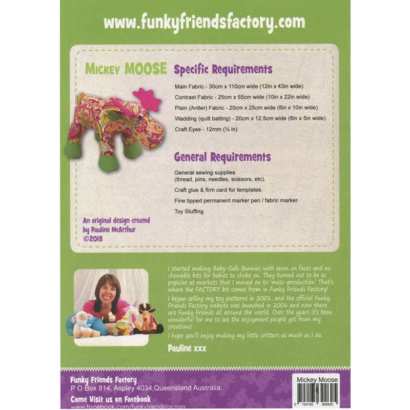 Mickey Moose Funky Friends Factory Pattern - Image 2