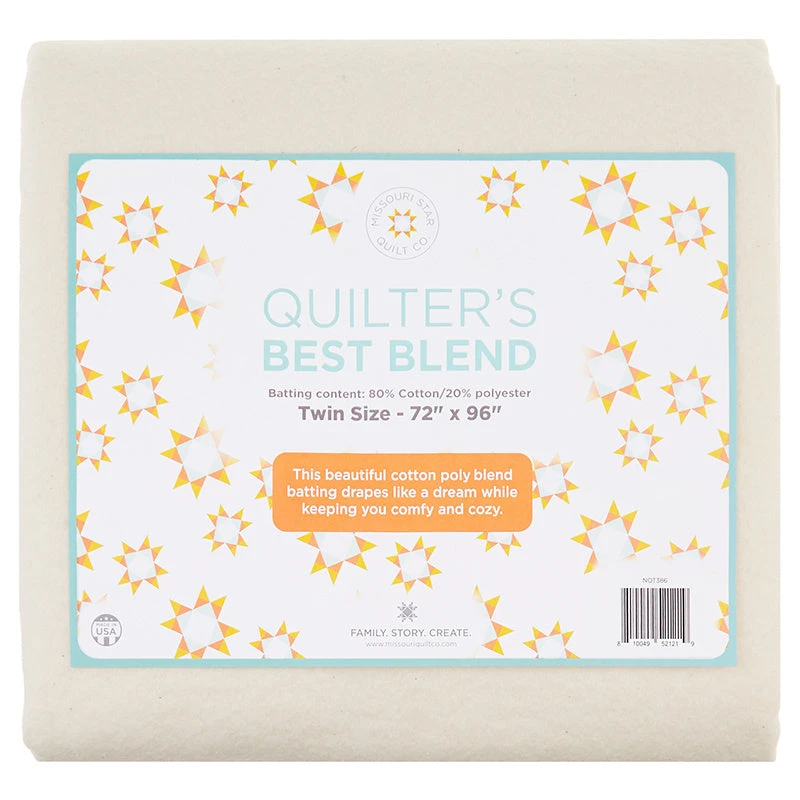 Missouri Star Quilter’s Best Blend Twin Batting 1 Missouri Star Quilter’s Best Blend Twin Batting