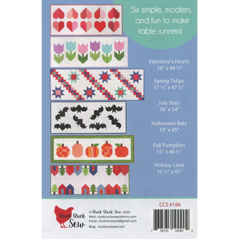 Modern Holiday Table Runners Pattern 2 Modern Holiday Table Runners Pattern - Image 2