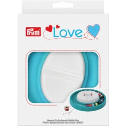 Prym LOVE Magnetic Pin Cushion With Bobbin Ring -Clover Outlet Store prym love magnetic pin cushion with bobbin ring 60111 prym consumer prym consumer 922701