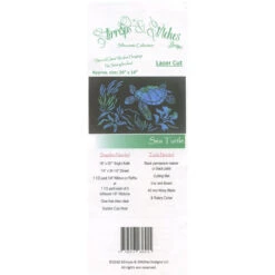 Sea Turtle Laser Cut Kit -Clover Outlet Store sea turtle laser cut kit st l 2018 stirrups stitches designs stirrups stitches designs 656505