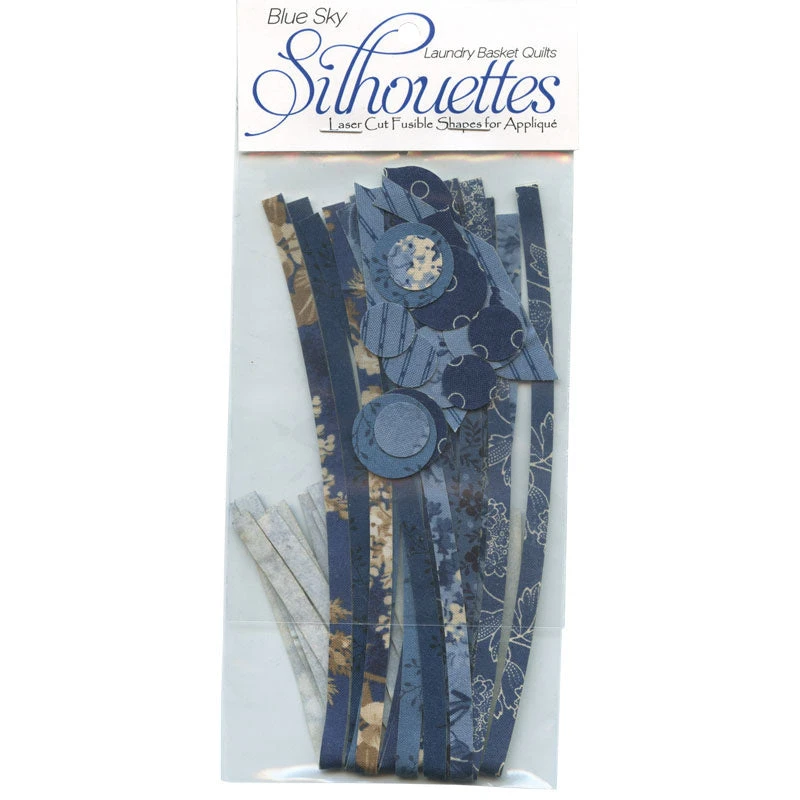 Silhouettes Laser Cut Fusible Appliqué Shapes - Blue Sky