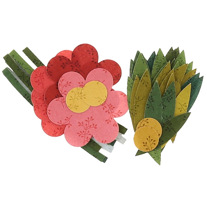 Silhouettes Laser Cut Fusible Appliqué Shapes - Olive Branch - Image 2