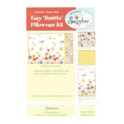 Sweet Bees Pillowcase Kit 5 Sweet Bees Pillowcase Kit -Clover Outlet Store sweet bees pillowcase kit ksb40015 310 clothworks world of susybee 00404e