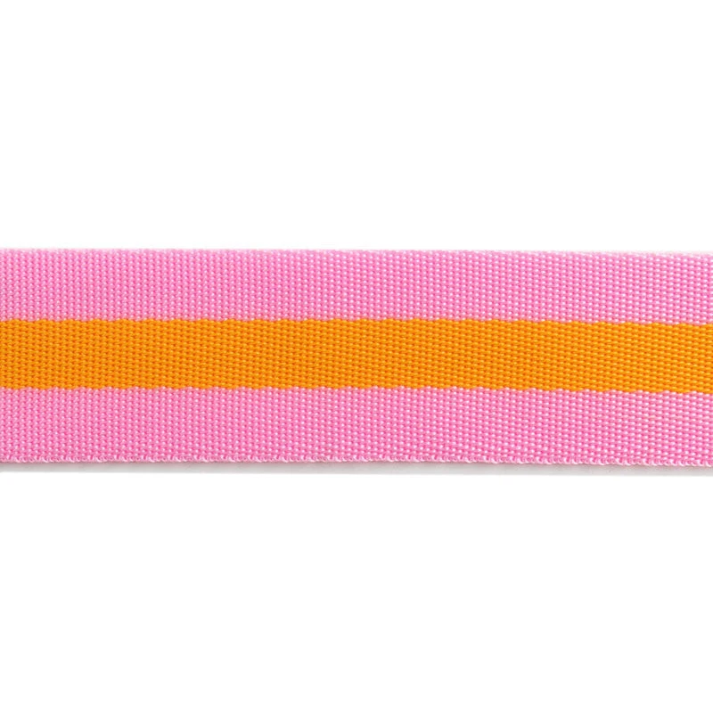 Tula Pink 1 1/2" Webbing - Soft Pink And Orange