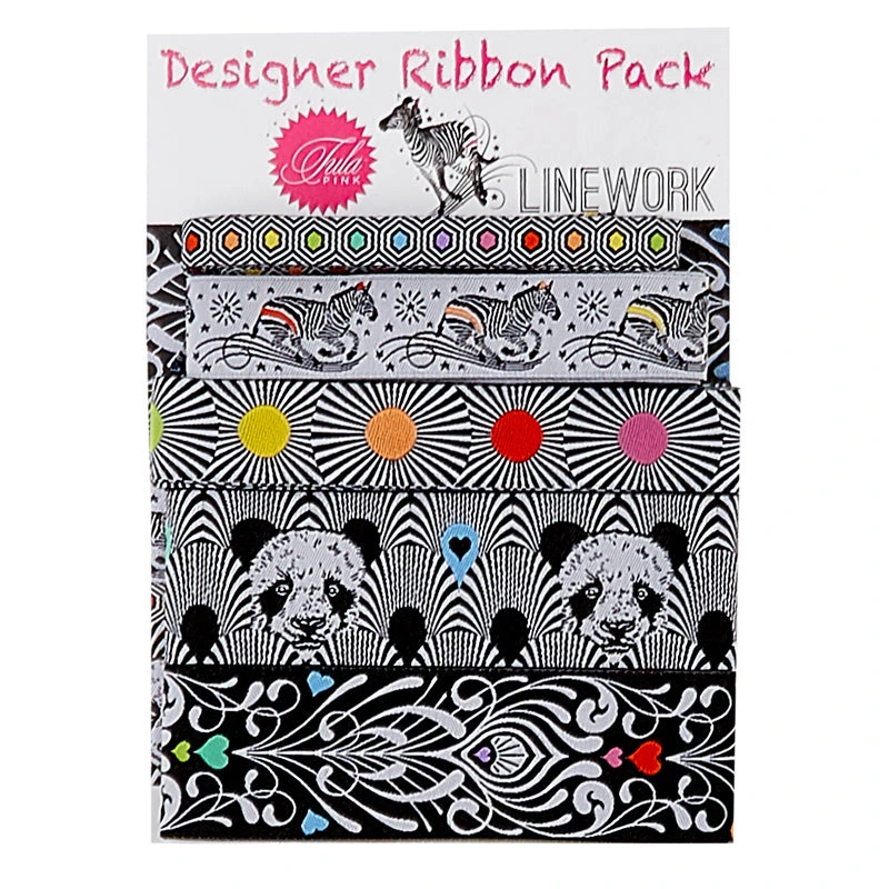 Tula Pink Linework Designer Ribbon Pack 1 Tula Pink Linework Designer Ribbon Pack
