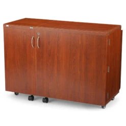 Wallaby II Sewing Cabinet - Teak -Clover Outlet Store wallaby ii sewing cabinet teak k8405 arrow sewing 290984