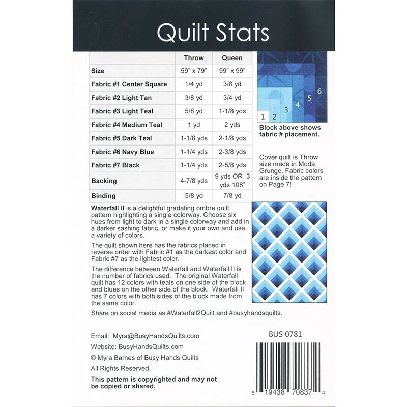 Waterfall II Quilt Pattern 2 Waterfall II Quilt Pattern - Image 2